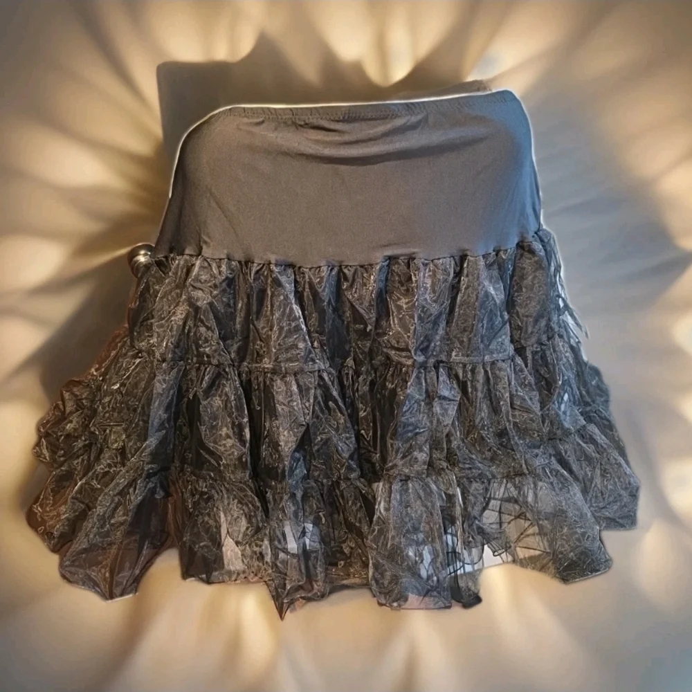 Grace Karin Charcoal A-Line Petticoat Layered Skirt - Picture 2 of 4